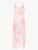Sottoveste lunga in seta con motivi floreali rosa tenue_0