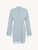 Vestaglia corta in rayon celeste con pizzo_0