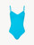 Costume intero imbottito turchese con logo_0