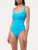 Costume intero turchese con logo_1