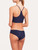 Slip mare a vita media Blu navy con dettagli glitterati_2