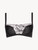 Brassière in Lycra® nera con pizzo Leavers_0