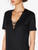 T-shirt in modal nero con tulle ricamato_3