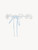 Giarrettiera off-white con pizzo Leavers di cotone_0
