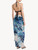 Pareo in seta stretch blu con finiture in pizzo_2