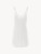 Baby doll in modal stretch bianco con pizzo Leavers e chiffon di seta_0
