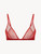 Reggiseno a triangolo in tulle stretch rosso_0