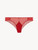 Slip brasiliano in tulle stretch rosso_0