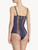 Body con ferretto in tulle stretch blu_2