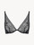 Reggiseno a triangolo in pizzo floreale nero_0