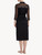 Vestaglia corta in chiffon di seta nero_2