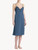 Camicia da notte corta in viscosa blu fiordaliso con tulle_1