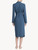Vestaglia corta in viscosa blu fiordaliso con tulle_2