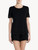 Pigiama corto in modal stretch nero_1