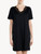 Camicia da notte corta in jersey modal nero_1