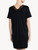 Camicia da notte corta in jersey modal nero_2