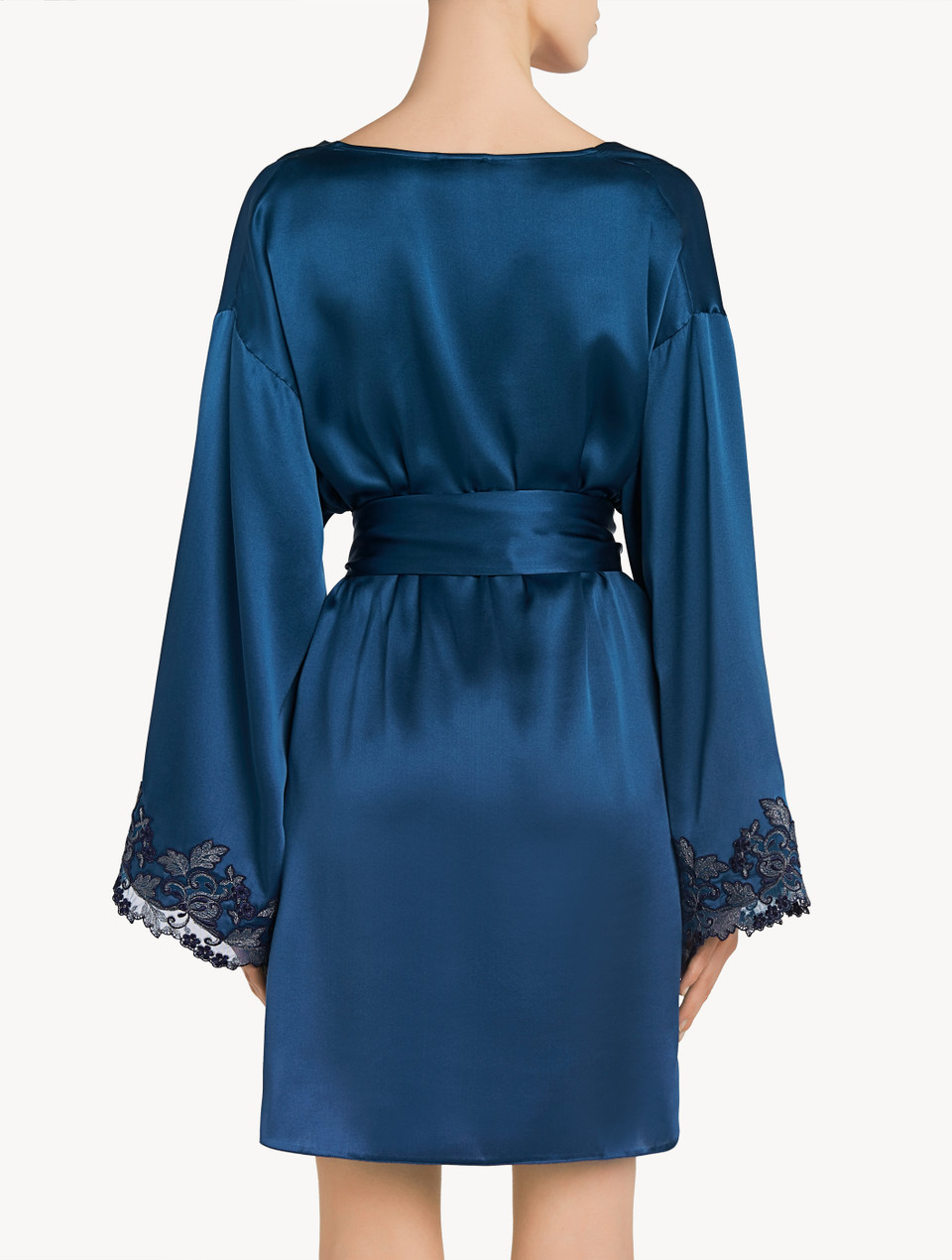 Vestaglia Corta In Raso Per Donna - Kimono Damigella D'Onore E Sposa - Taglie S/M L/XL 2XL/3XL Con Tasche