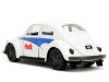 1959 Volkswagen Beetle "Holt" White with Blue Graphics and Boxing Gloves Accessory "Punch Buggy Series" 1/32 Diecast Model Car by Jada