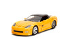 2006 Chevrolet corvette Z06 Yellow black top "Mickey Thompson"  "Bigtime muscle" Series 1/24 Diecast Model Car by Jada