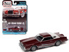 1979 Lincoln Continental Mark V Dark Red Metallic and White Top with Red Interior "Luxury Cruisers"  1/64 Diecast Model Car by Auto World