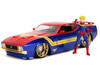 1973 Ford Mustang Mach 1 with Captain Marvel  1/24  Model Car by Jada