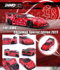 LBWK (Liberty Walk) F40 Red with Graphics "Christmas 2023 Special Edition" 1/64 Diecast Model Car by Inno Models