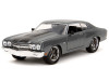 1970 Chevrolet Chevelle SS Gray Metallic with Black Stripes "Fast & Furious" (2009) Movie "Fast & Furious" Series 1/24 Diecast Model Car by Jada