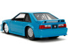 1989 Ford Mustang GT Blue with Black Hood Stripes "Fast & Furious" Series 1/24 Diecast Model Car by Jada