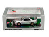 Nissan Skyline GT-R (R34) V-SPEC II RHD (Right Hand Drive) Silver Metallic 1/64 Diecast Model Car by Inno Models