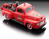 1948 Ford F-1 Pickup Truck "Harley Davidson" Fire Truck and 1936 El Knucklehead Motorcycle 1/24 Diecast Models by Maisto