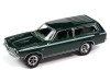 1967 Chevrolet Camaro SS Royal Plum Metallic and 1972 Chevrolet Vega Stinger Wagon Dark Green Metallic "YENKO" Set of 2 Cars 1/64