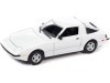 1982 Mazda RX-7 White and 1981 Datsun 280ZX Blue and Silver  Set of 2 Cars 1/64 Model Cars by Johnny Lightning Toys