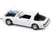 1982 Mazda RX-7 White and 1981 Datsun 280ZX Blue and Silver  Set of 2 Cars 1/64 Model Cars by Johnny Lightning Toys