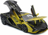 Lamborghini Sian FPK37 Hybrid #63 Faded Blackyellow Model Car by Bburago