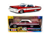 1964 Chevy Impala SS Hard Top Lowrider Candy Red With White Top Get Low Collection 1/24 Diecast Model car By Motormax