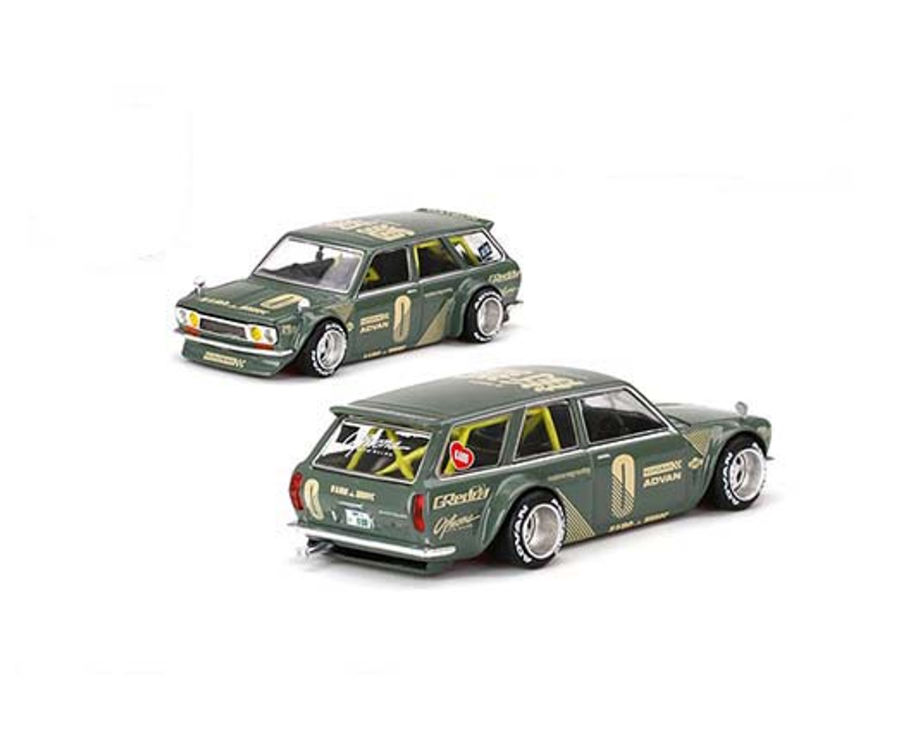 Datsun Bluebird Wagon Green JunImaiサイン付き 高品質の激安 32%割引