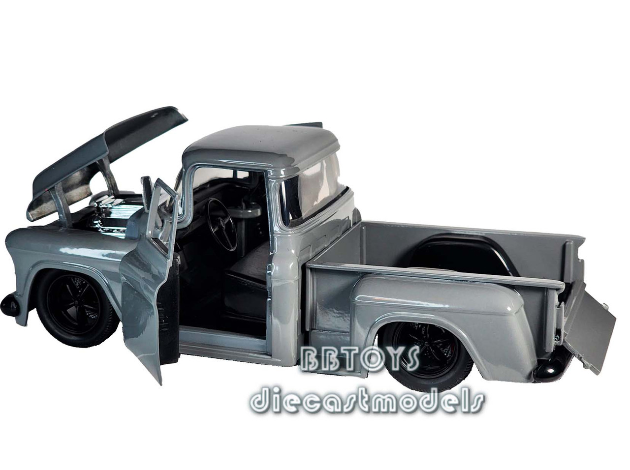 1955 Chevrolet Stepside Pickup Custom Grey 