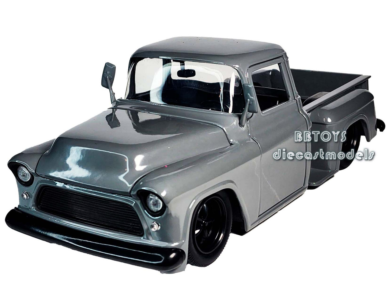 1955 Chevrolet Stepside Pickup Custom Grey 