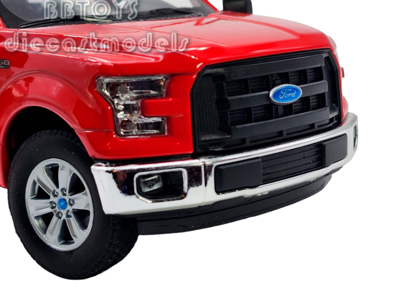 2015 Ford F-150 Regular Cab Pickup Truck Red 1/24 Diecast Model