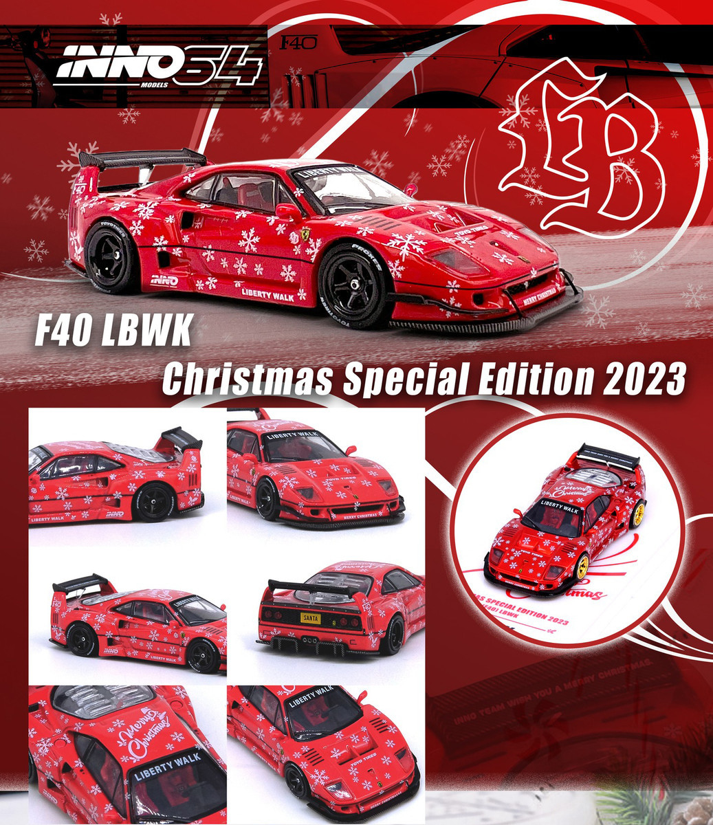 LIBERTY WALK F40 クリスマススペシャルエディション 2023 LBWK (Liberty Walk) F40 Red with Graphics 