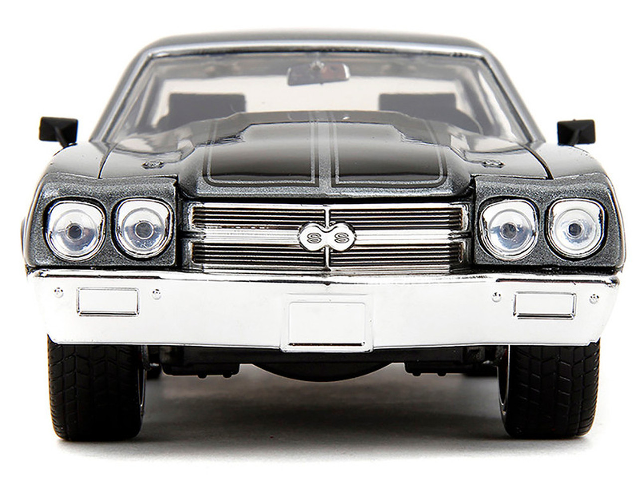 1970 Chevrolet Chevelle SS Gray Metallic with Black Stripes 
