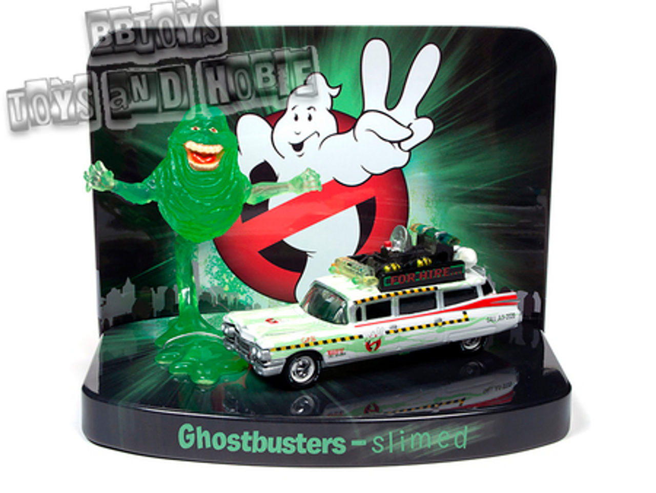 JOHNNY LIGHTNING GHOSTBUSTERS 1959 CADILLAC AMBULANCE SILVER SCREEN MACHINES. 