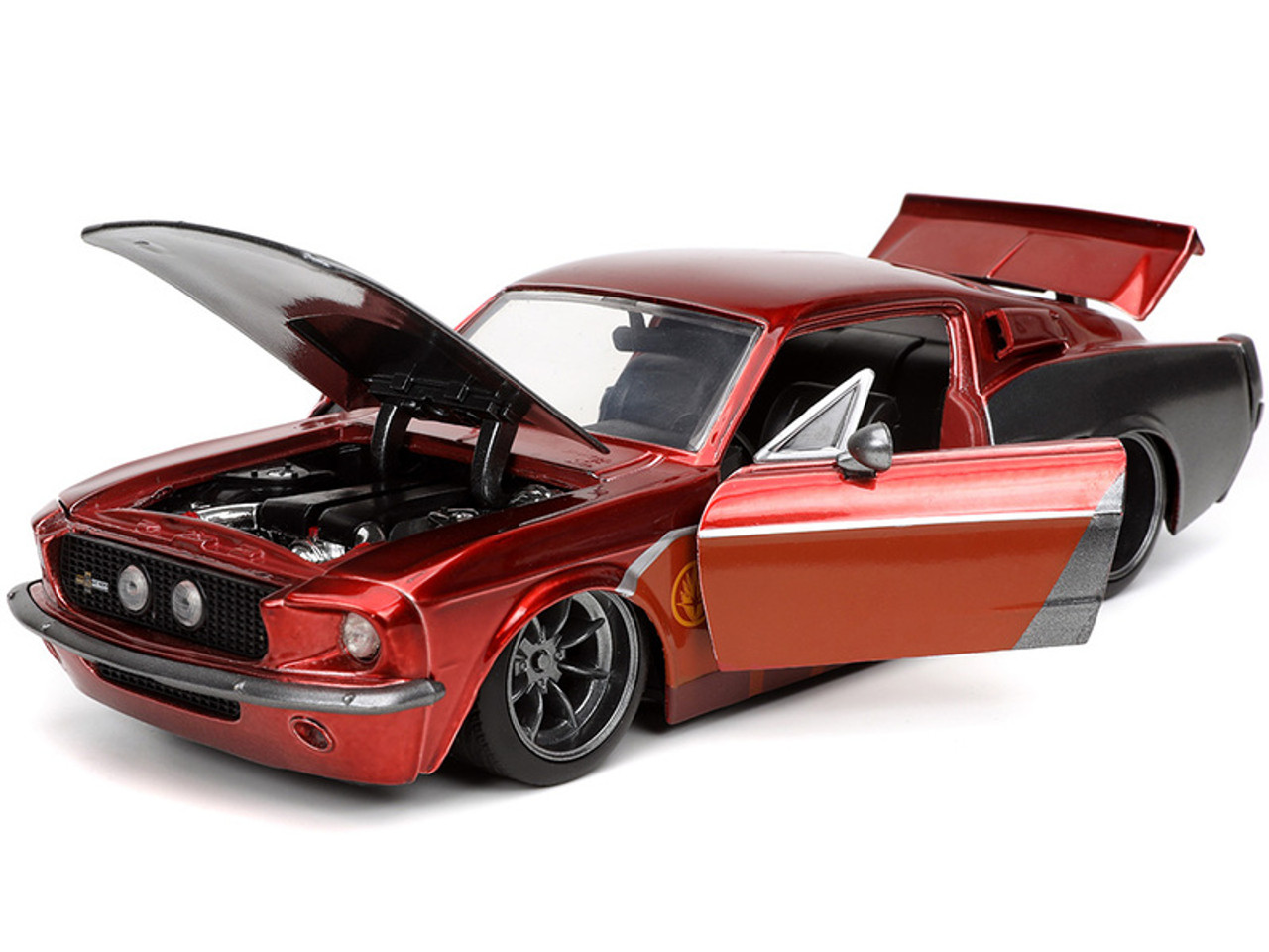 1967 Ford Mustang Shelby GT-500 Red Metallic and Gray Metallic