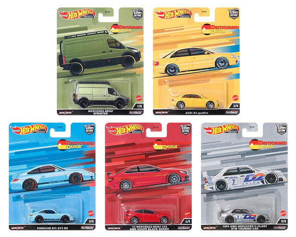 Fast & Furious 2023 5 piece Set B Diecast Model Cars by Hot Wheels 