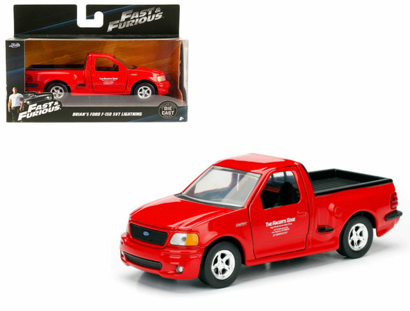 Brian's 1999 Ford F-150 SVT Lightning Pickup Truck Red "Fast & Furious" Movie 1/32 Diecast Model Car by Jada