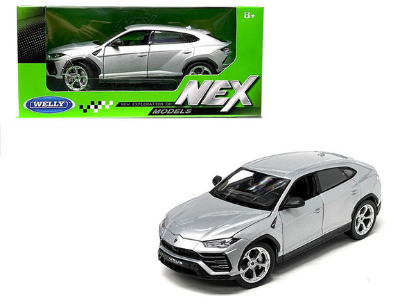 Lamborghini Urus Gray Metallic "NEX Models" 1/24 Diecast Model Car by Welly