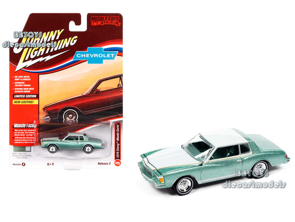 1979 Chevrolet Monte Light Green "Muscle Cars Series" 1/64 Diecast Model Cars by Johnny Lightning