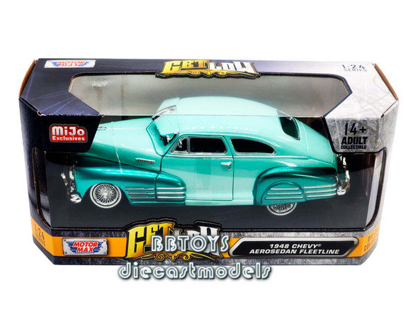 1948 Chevrolet Aerosedan Fleetline Blue 1/24 Motormax Toys