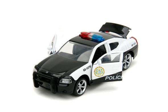 2006 Dodge Charger Police Black and White "Policia Civil" "Fast & Furious Series" 1/32 Diecast Model Car by Jada