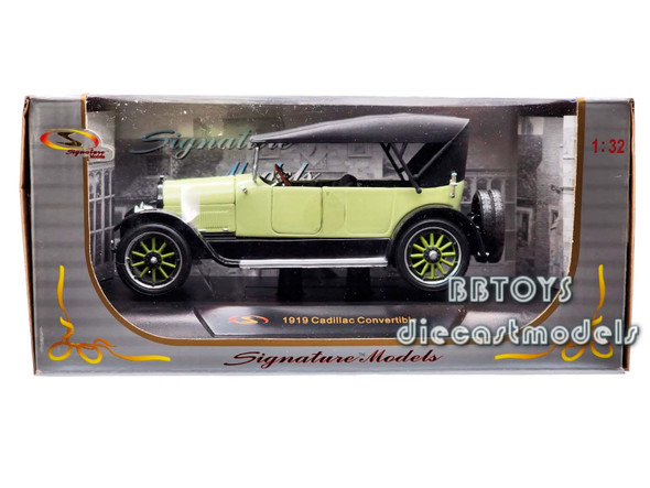 1919 Cadillac Type 57 Soft Top Lime 1/32 Diecast Model Car by Signature Models